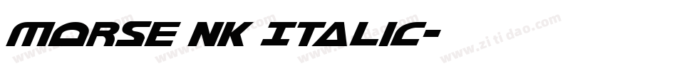 Morse NK Italic字体转换